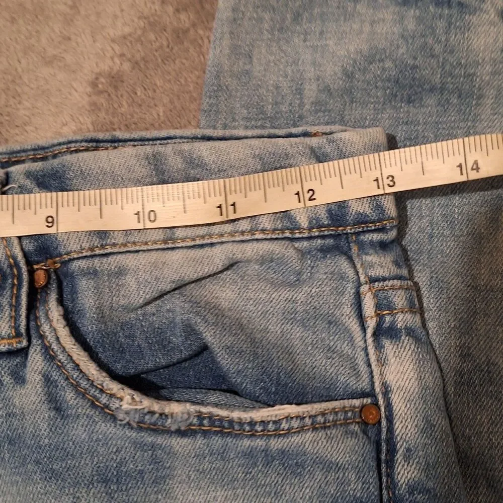 Blank NYC Jeans Women 26 Blue Skinny Distressed Whiskered Stretch Denim Faded - Picture 7 of 11